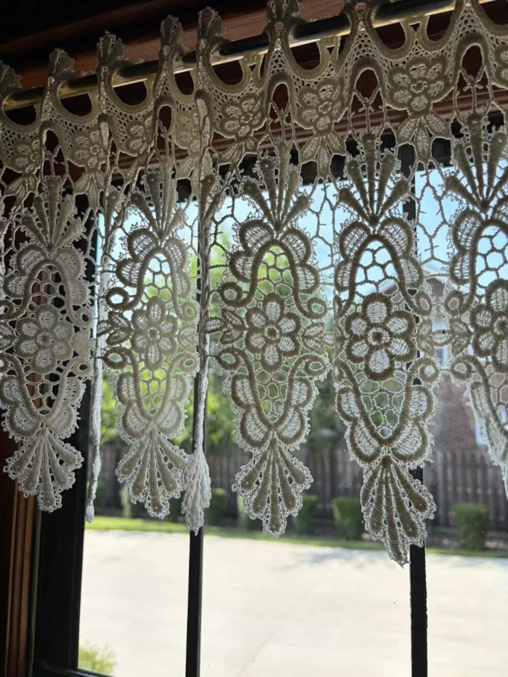 Imported Medallion Macrame Valance 12